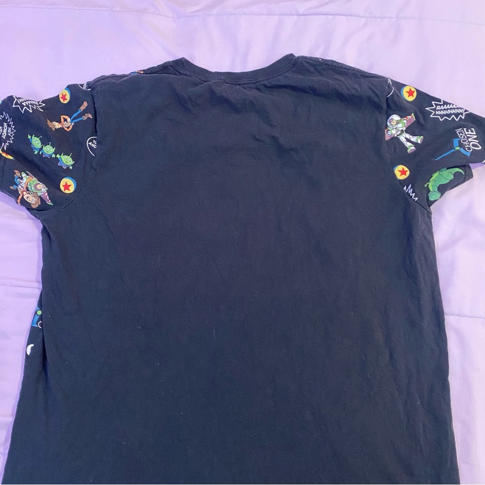 pixar toy story all over print EUC tshirt woody, buzz, rex, & aliens disney - Picture 4 of 6